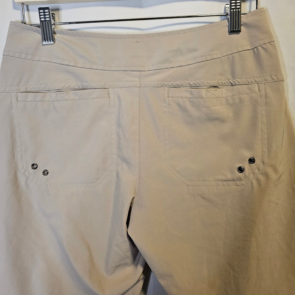 Free Country Womens Tan Performance Hiking Shorts Size Small Drawstring Khaki - Picture 5 of 7